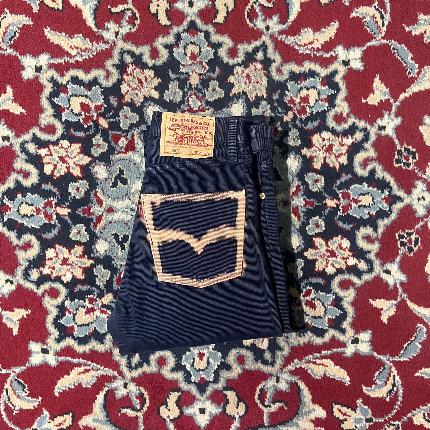 Levi’s 501 blu custom (26x34) 38ita