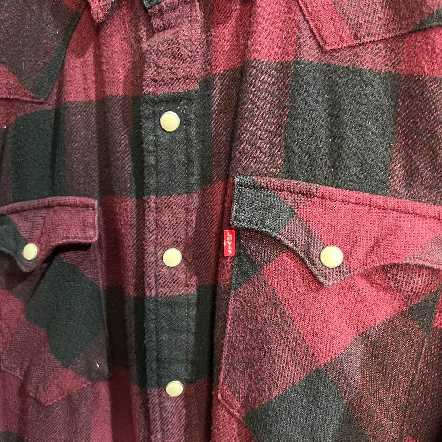 Levi’s quadri bordeaux/nero S