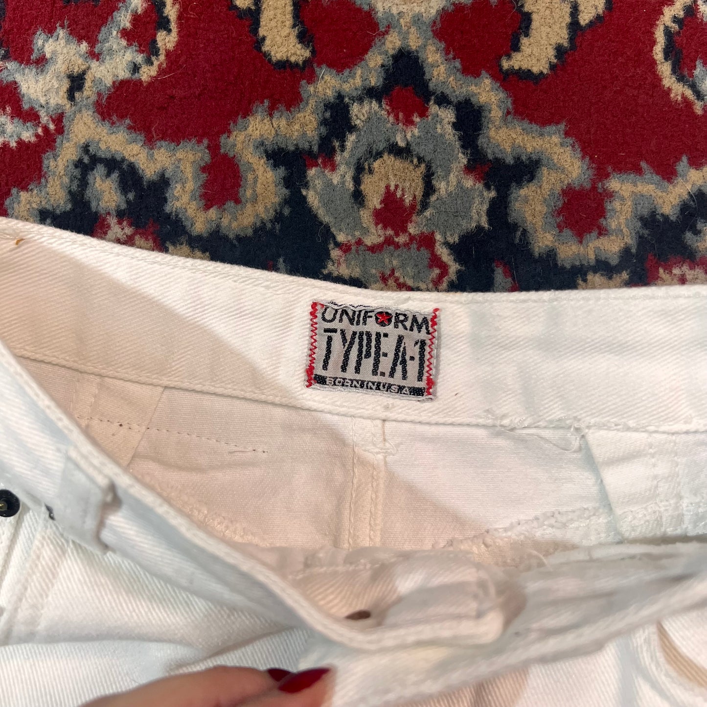 Minigonna jeans UNIFORM bianca 38