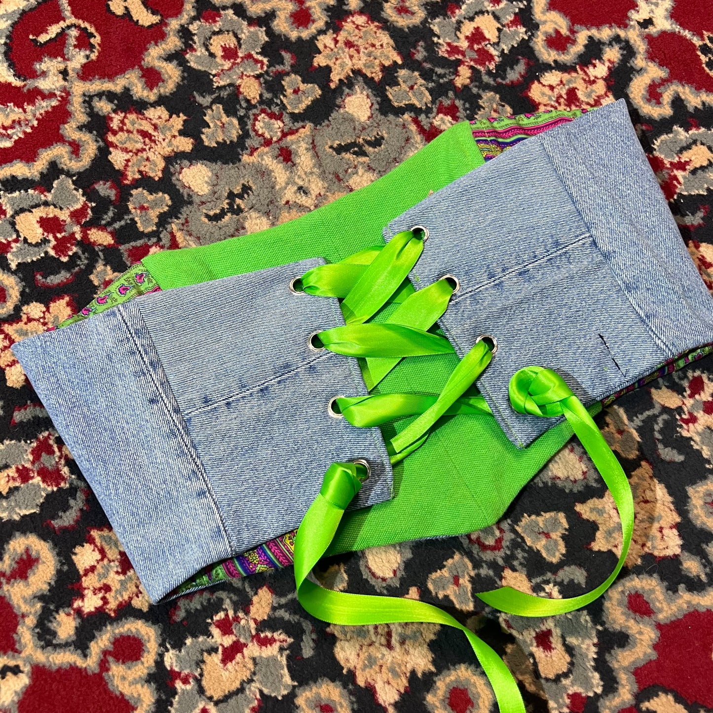 Corsetto Ralph Lauren S/M verde Double-face