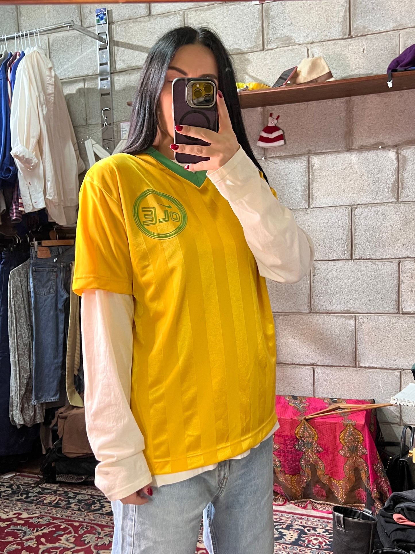 T-shirt da calcio Nike Brasile 90’ L