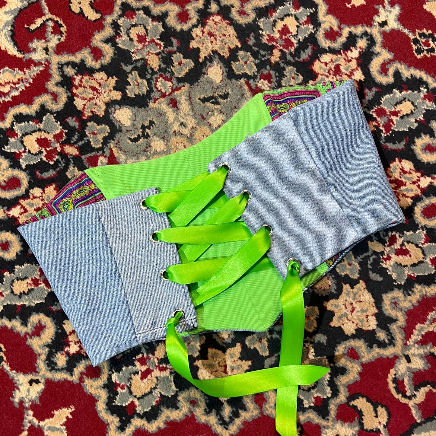 Corsetto Ralph Lauren S double-face verde