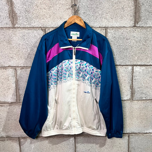Ellesse vintage turchese zip XL