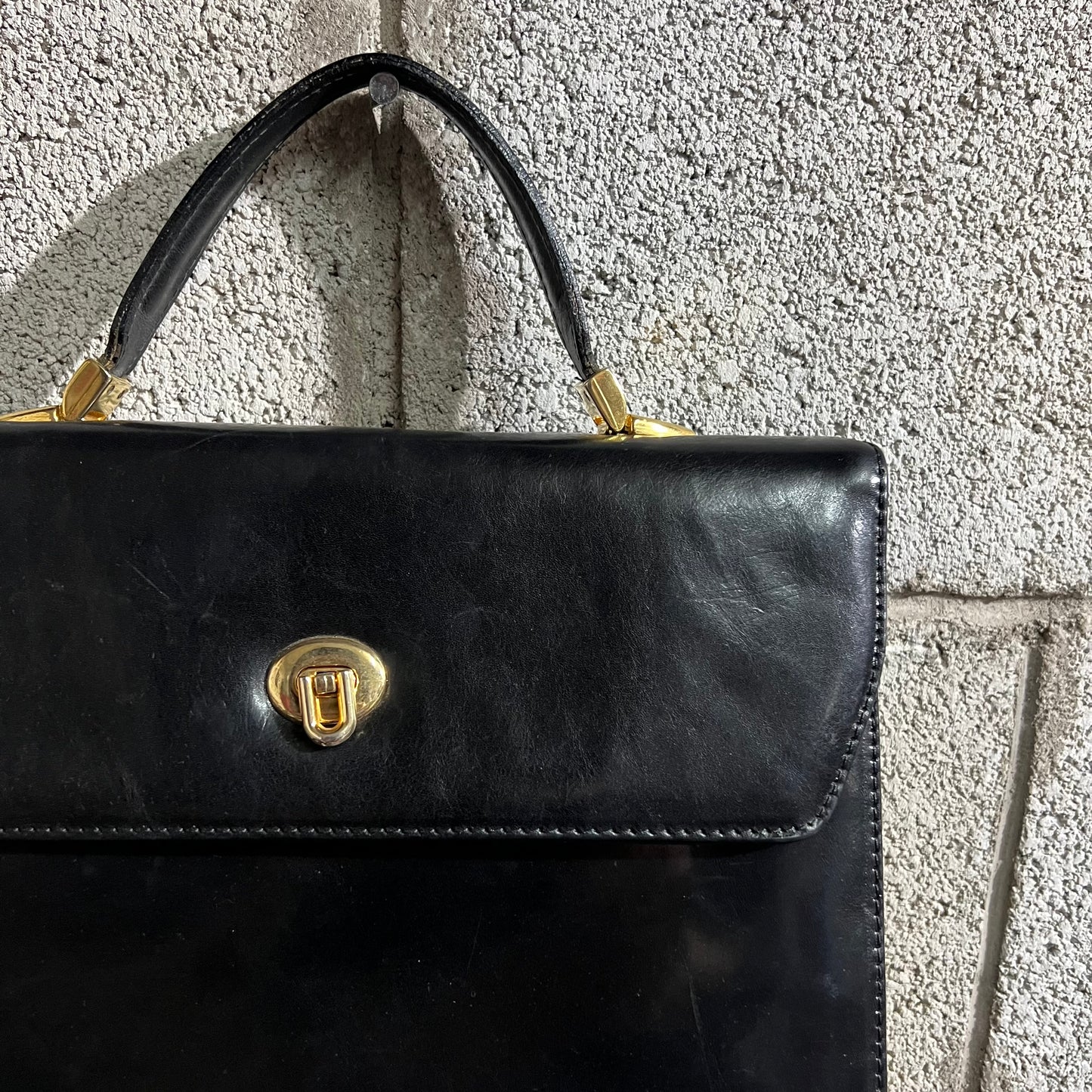 Borsa a mano nera made in Italy vintage
