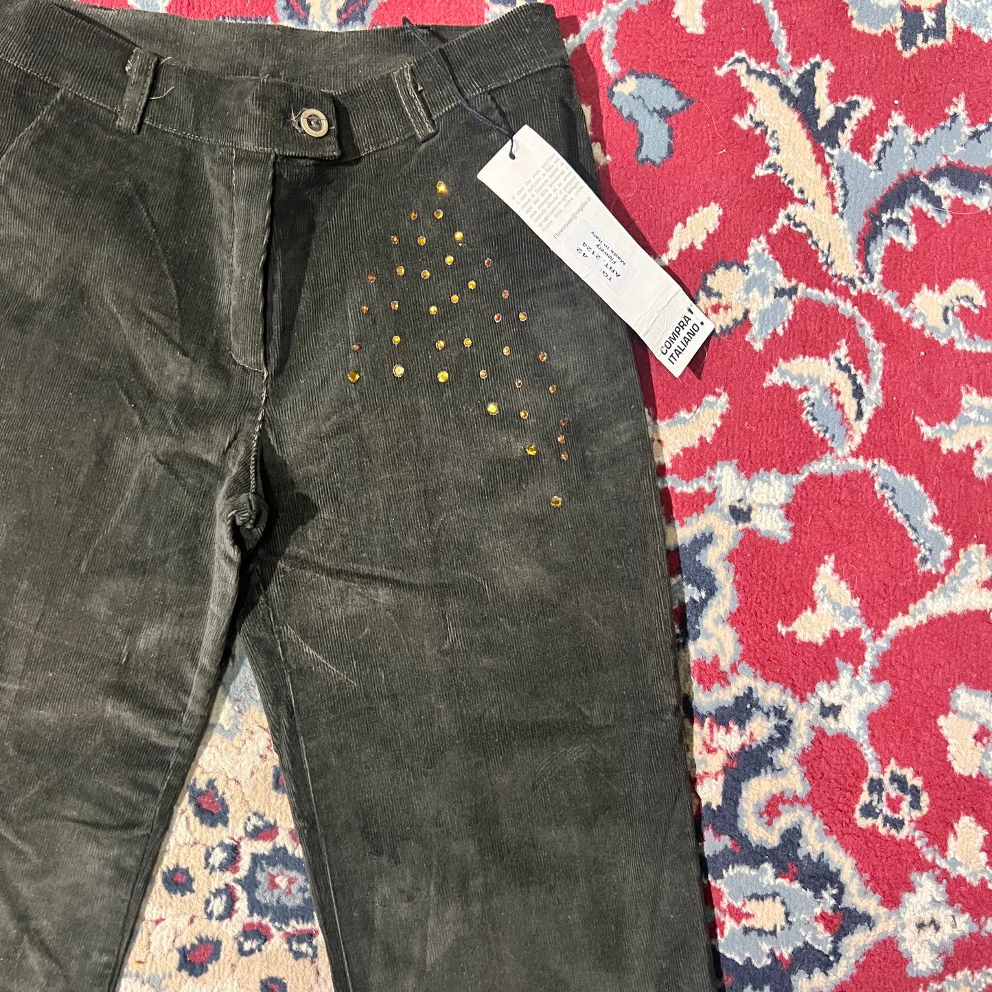 Pantaloni vintage coste zampa 40/42ita