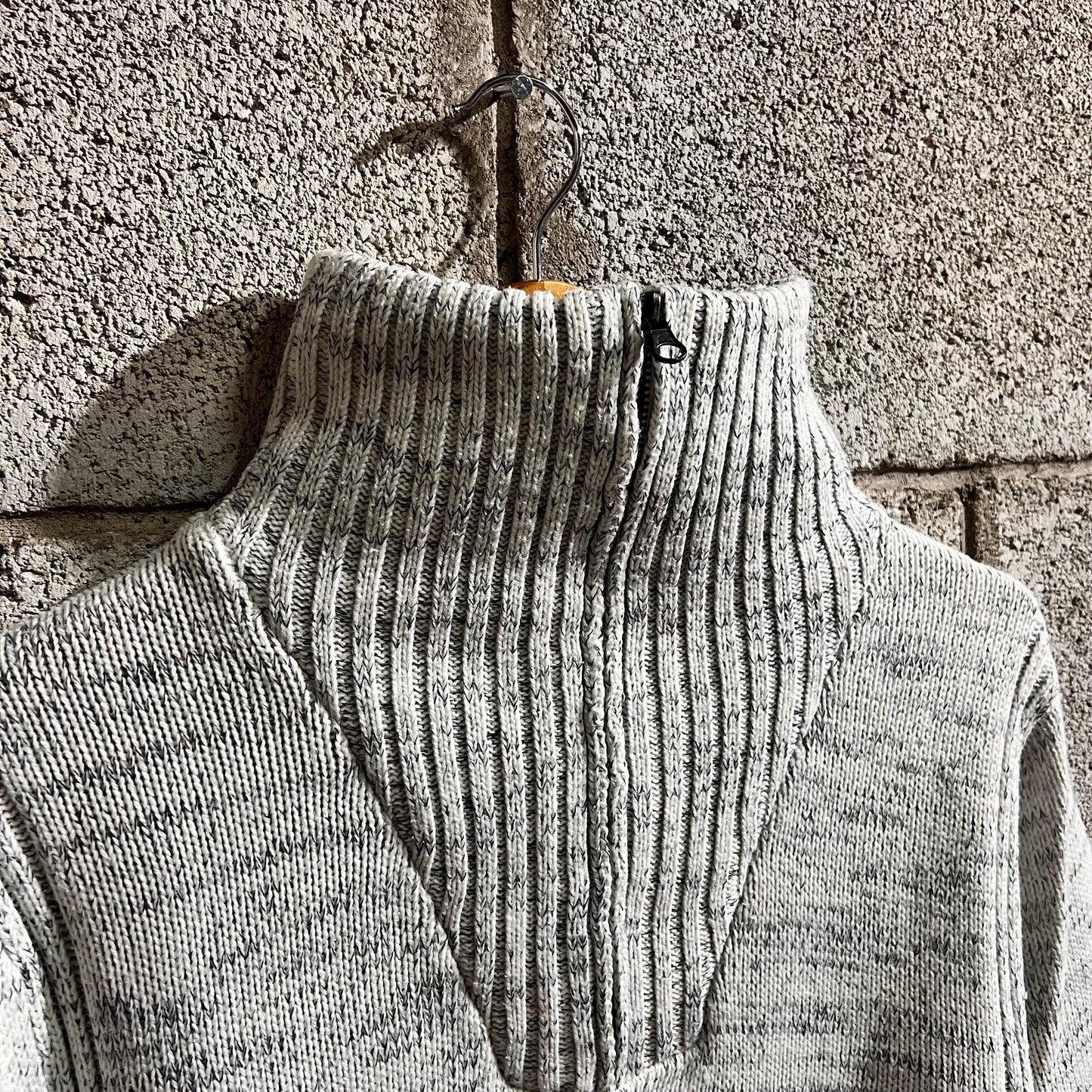 Pullover mezzo zip ghiaccio M