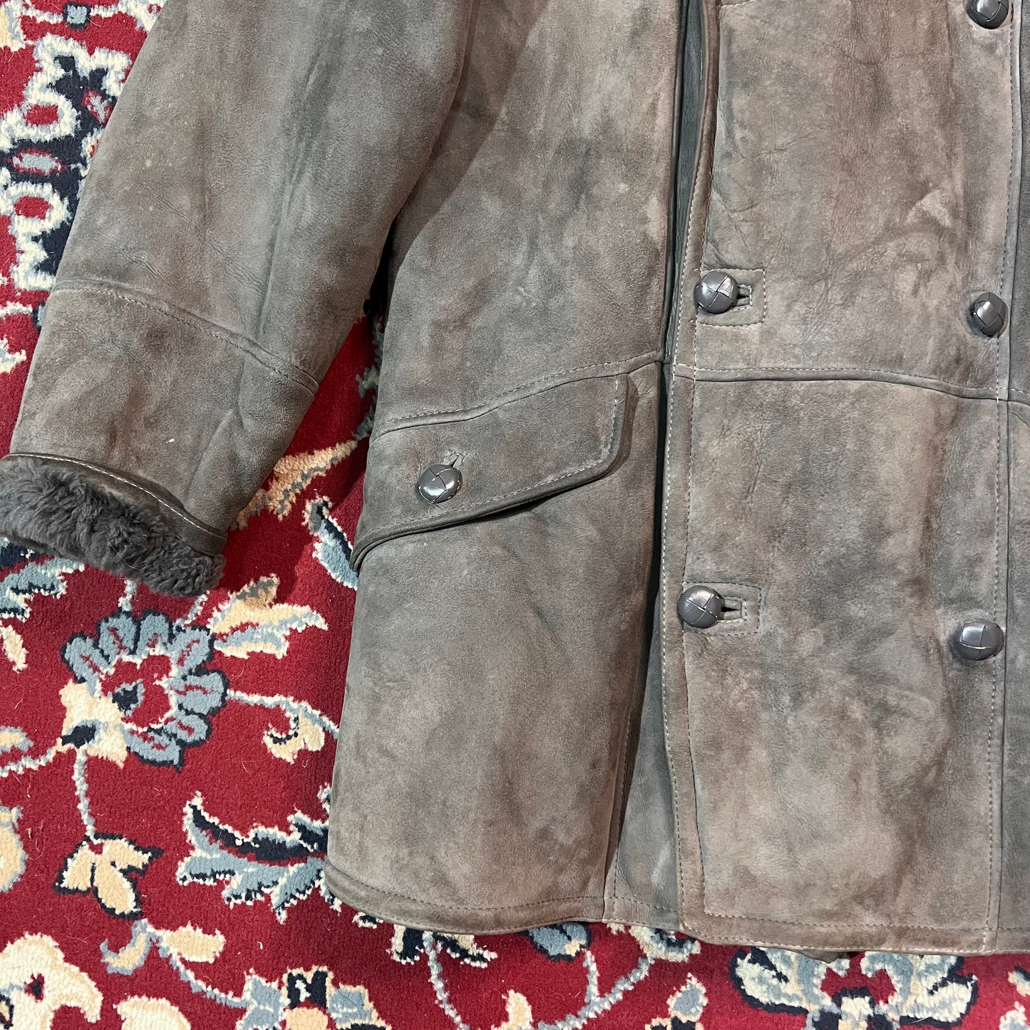 Shearling marrone scuro 52 L/XL