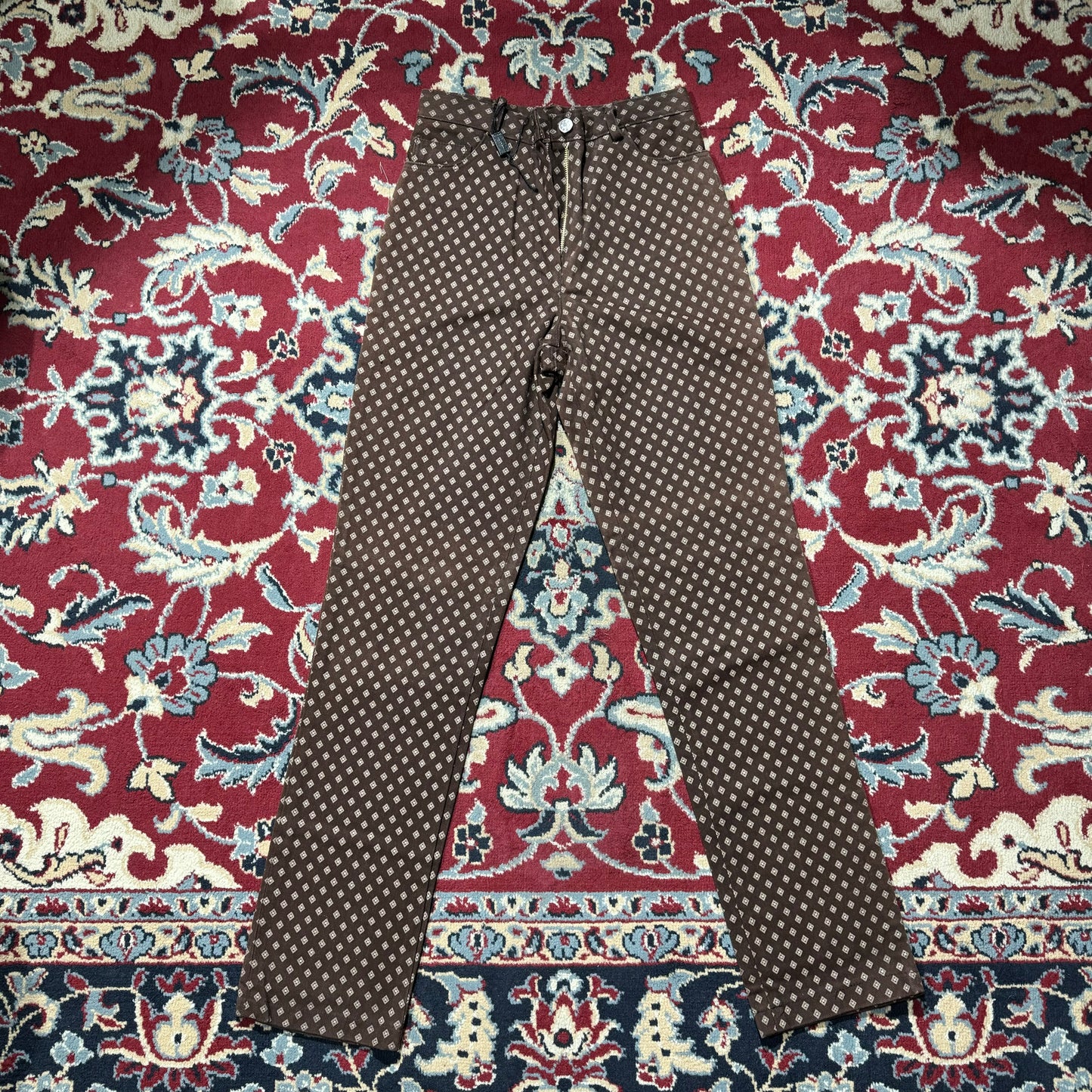 Jeans marroni vintage vita alta 40/42