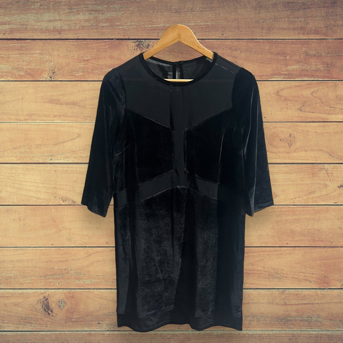 Dress velluto con trasparenze S/M