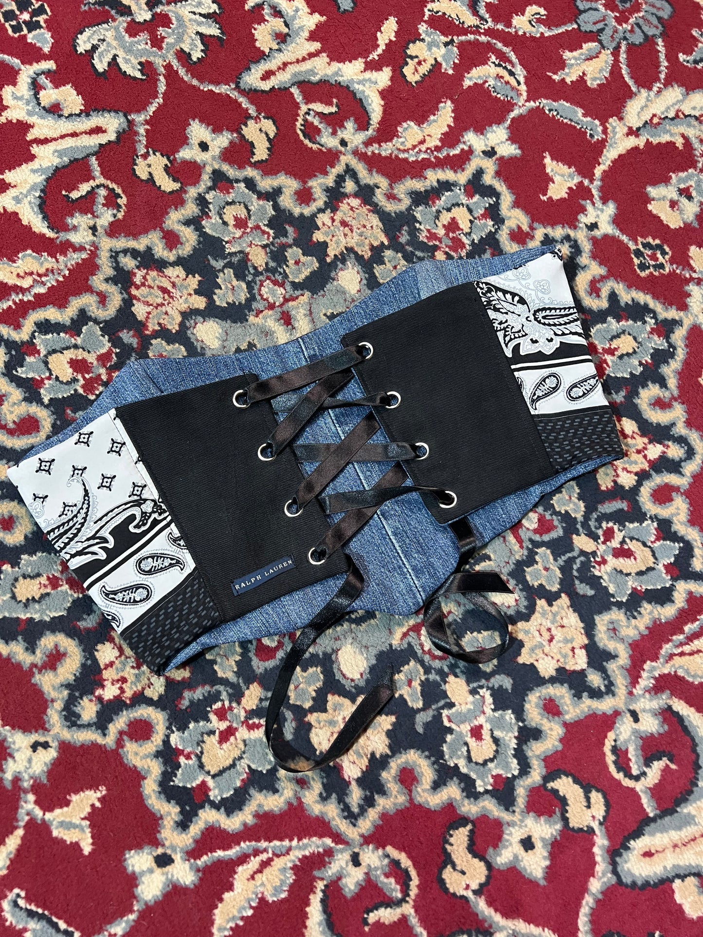 Corsetto Ralph Lauren M nero Double-face