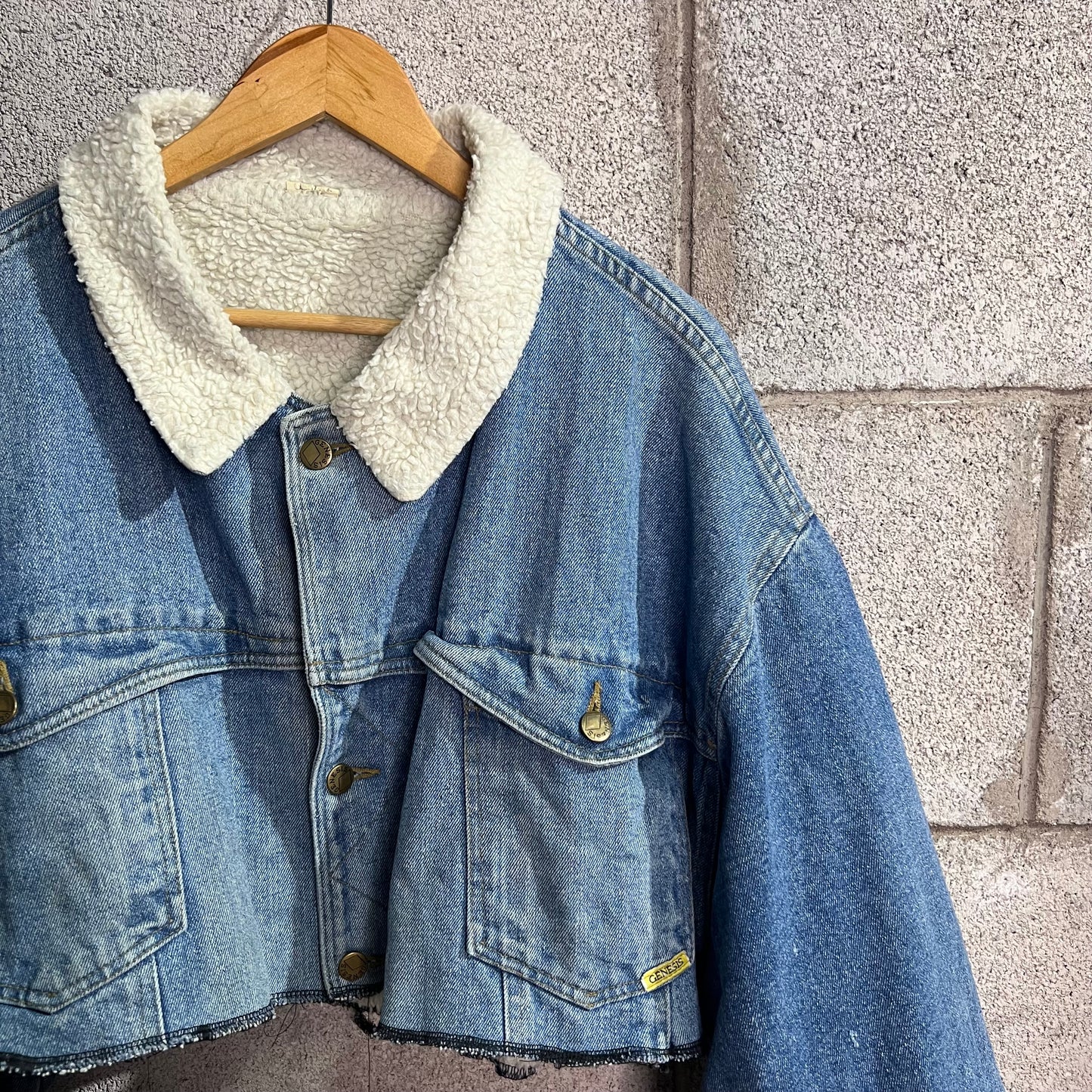 Sherpa crop taglia unica