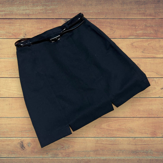 Minigonna nera con cinturino S/M