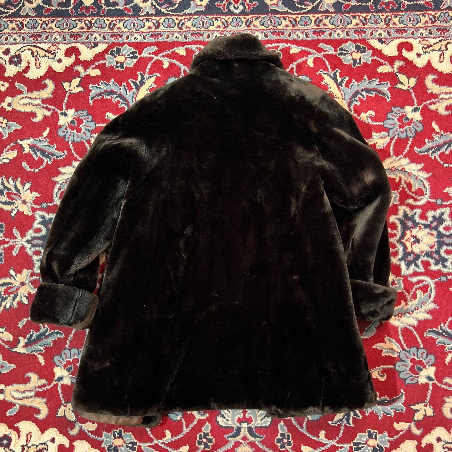 Pelliccia lunga marrone 44 M/L