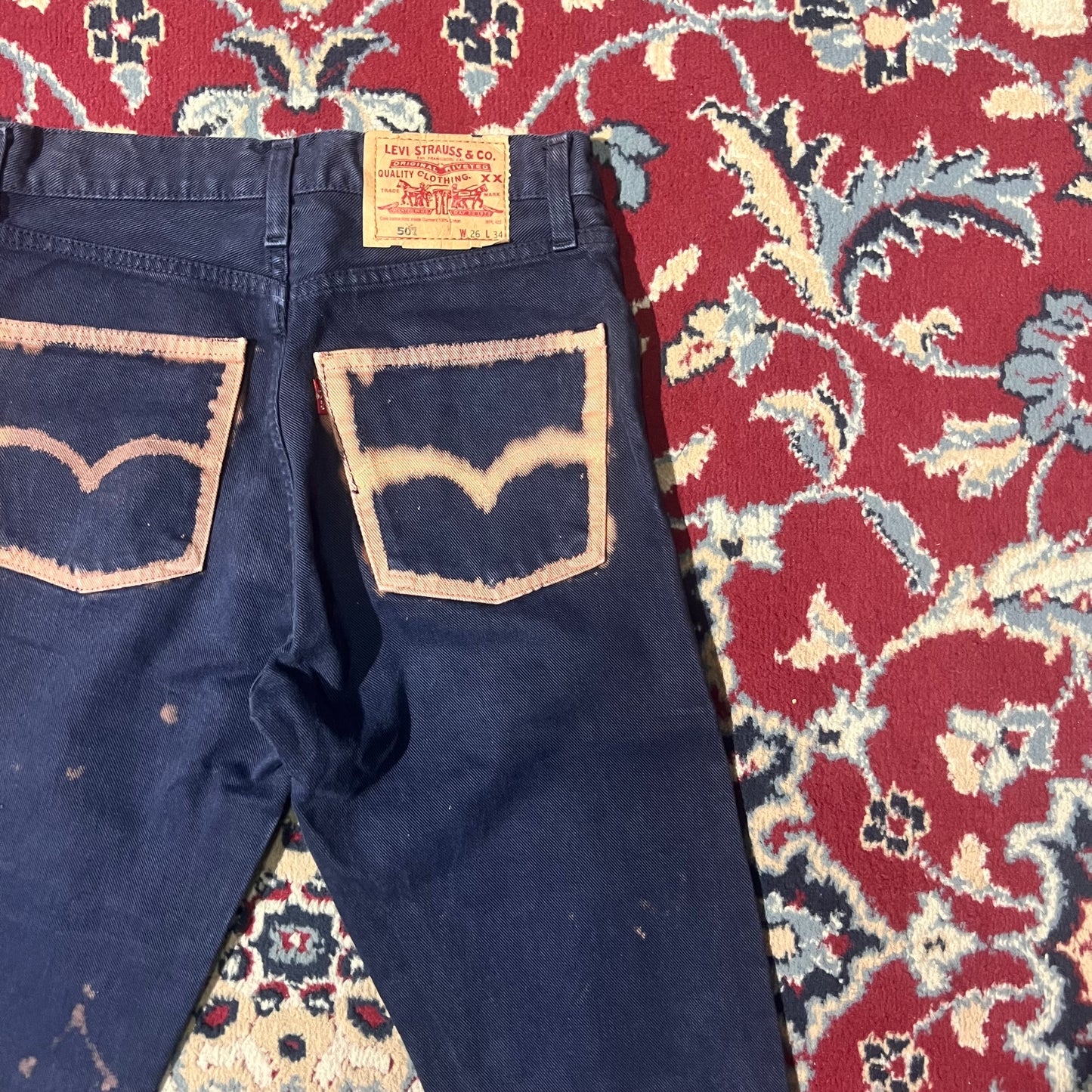 Levi’s 501 blu custom (26x34) 38ita