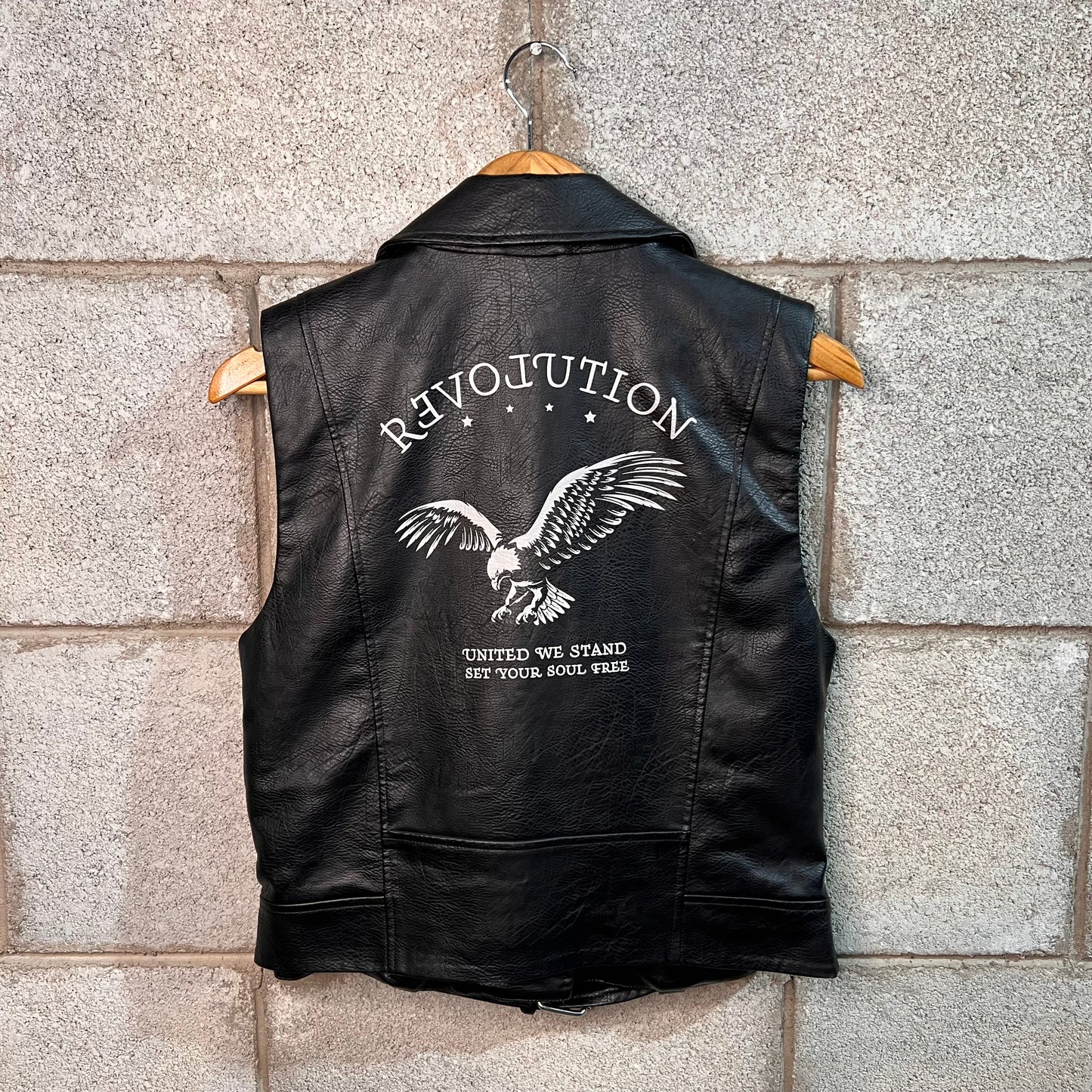 Gilet Biker in pelle S