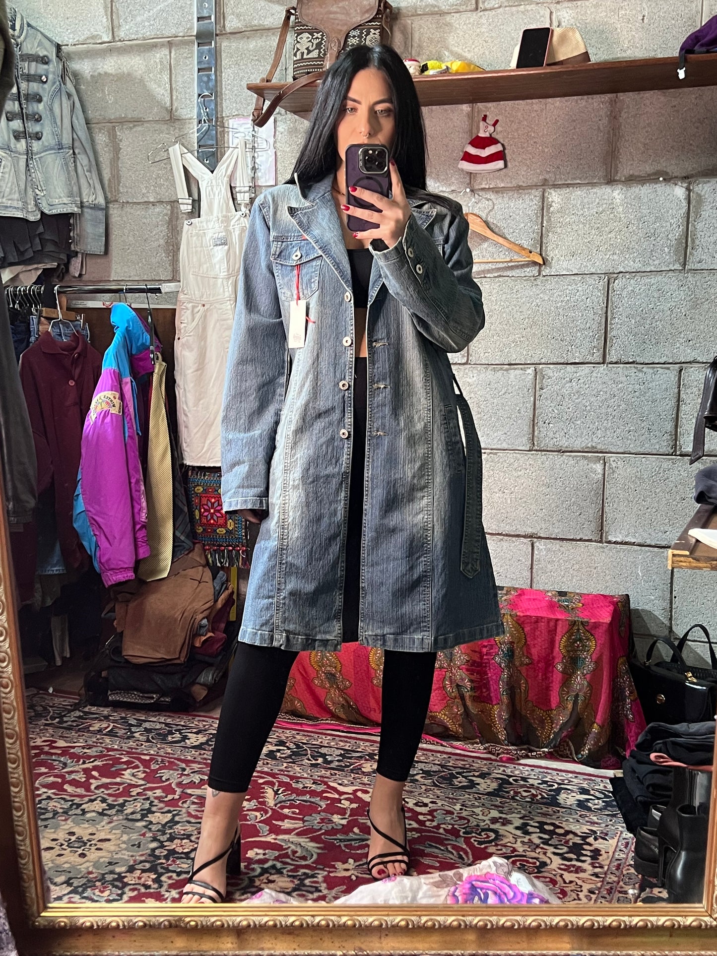 Trench jeans M