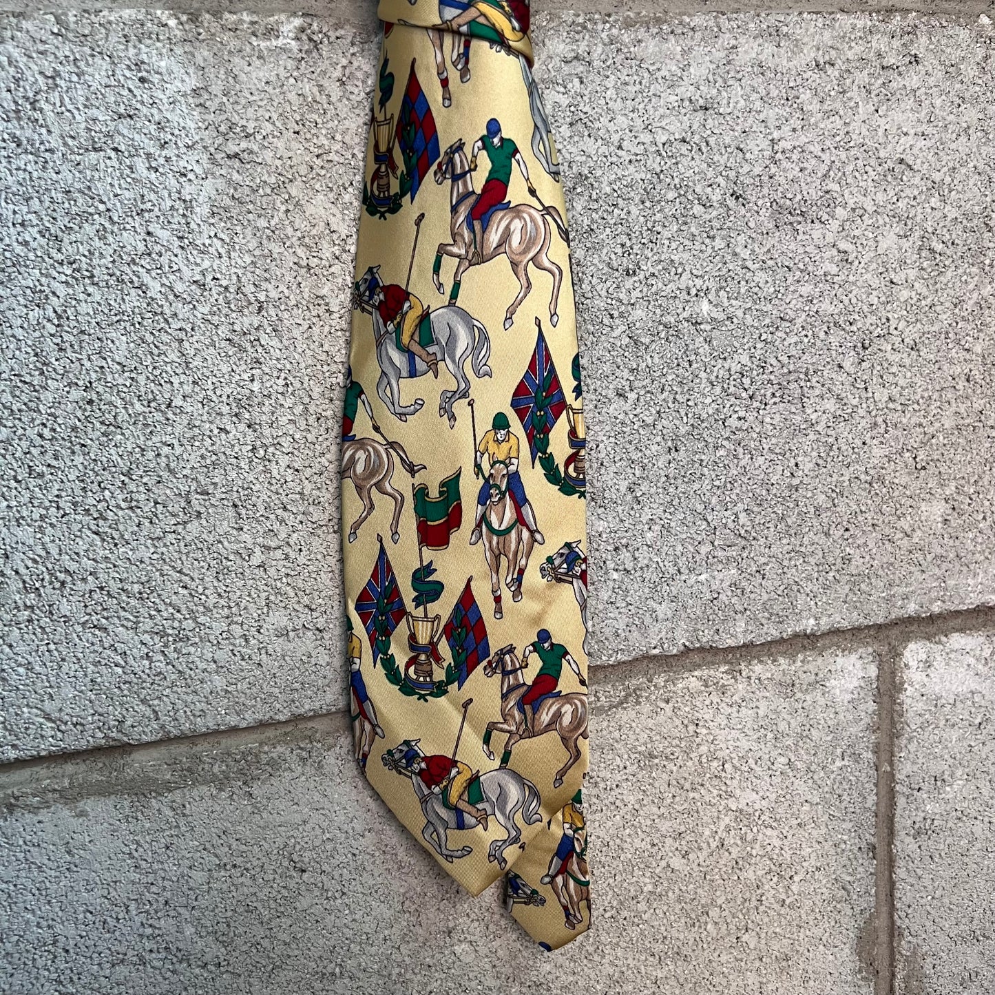 Cravatta polo made in Italy pura seta