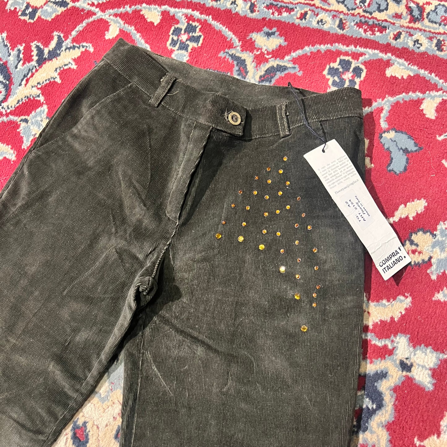Pantaloni vintage coste zampa 40/42ita