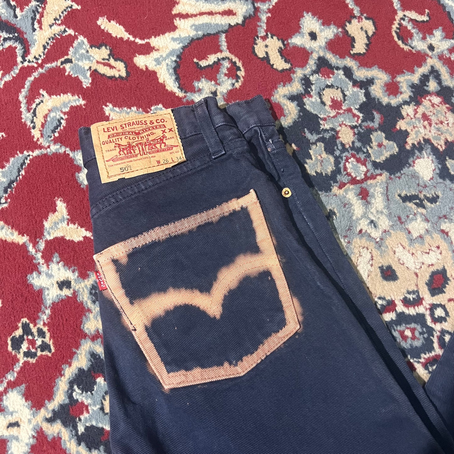 Levi’s 501 blu custom (26x34) 38ita