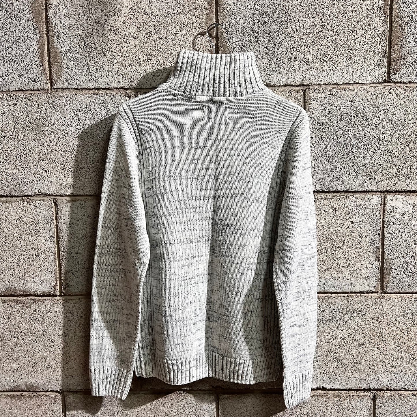 Pullover mezzo zip ghiaccio M
