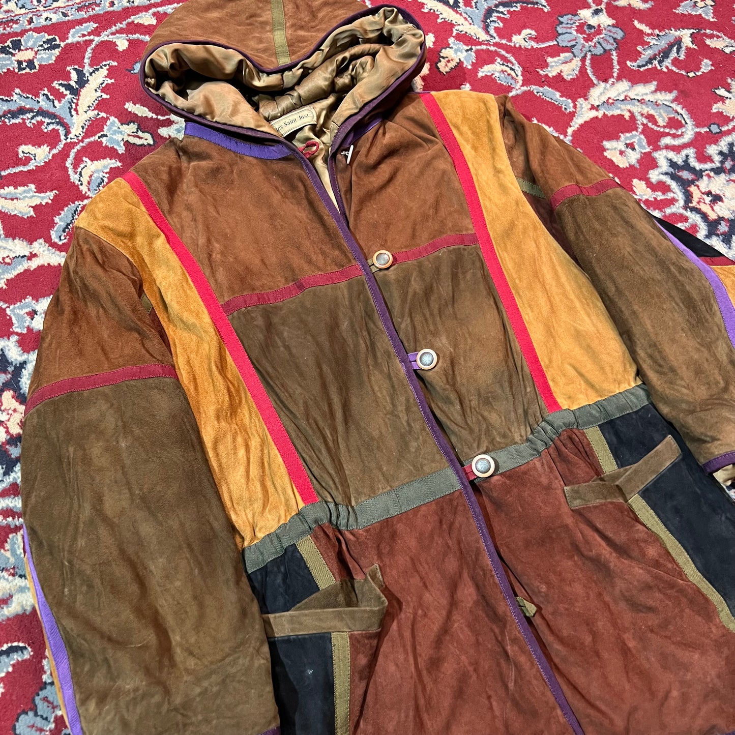 Cappotto camoscio multicolor 44 M/L