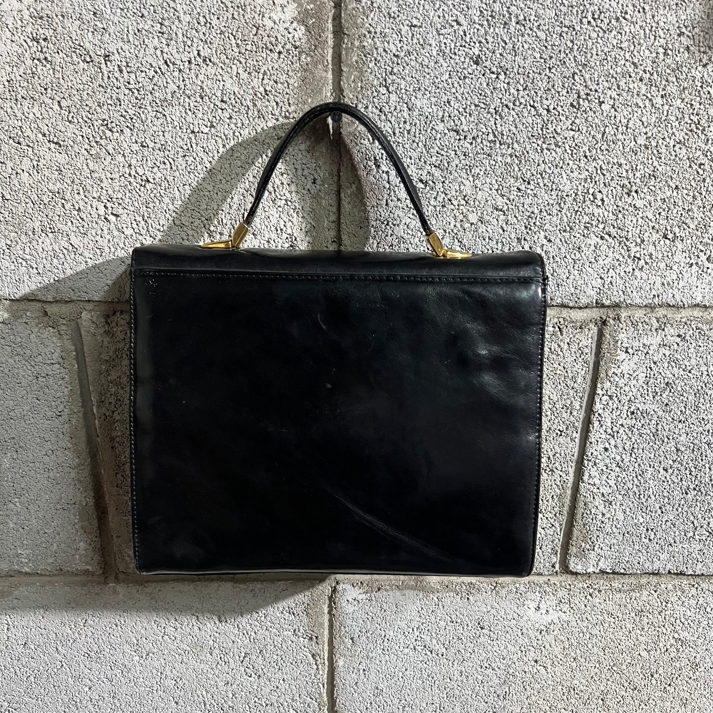 Borsa a mano nera made in Italy vintage