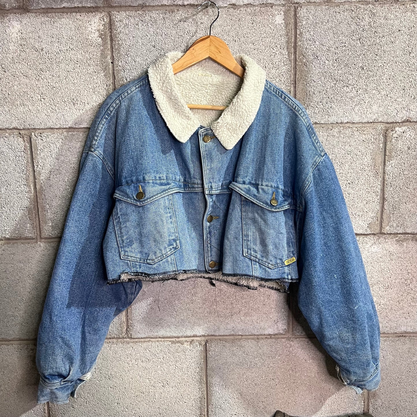 Sherpa crop taglia unica