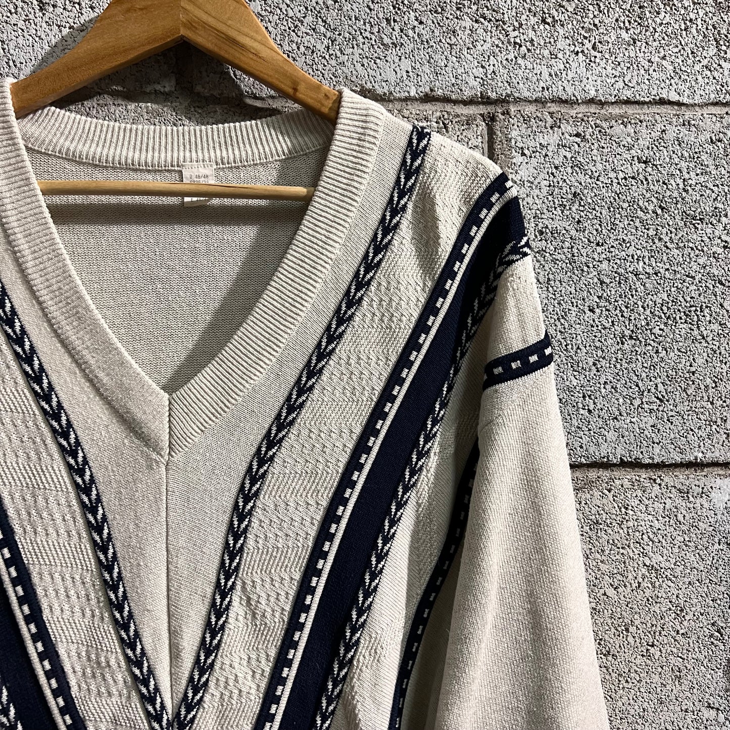 Pullover vintage scollo v L (44/46)