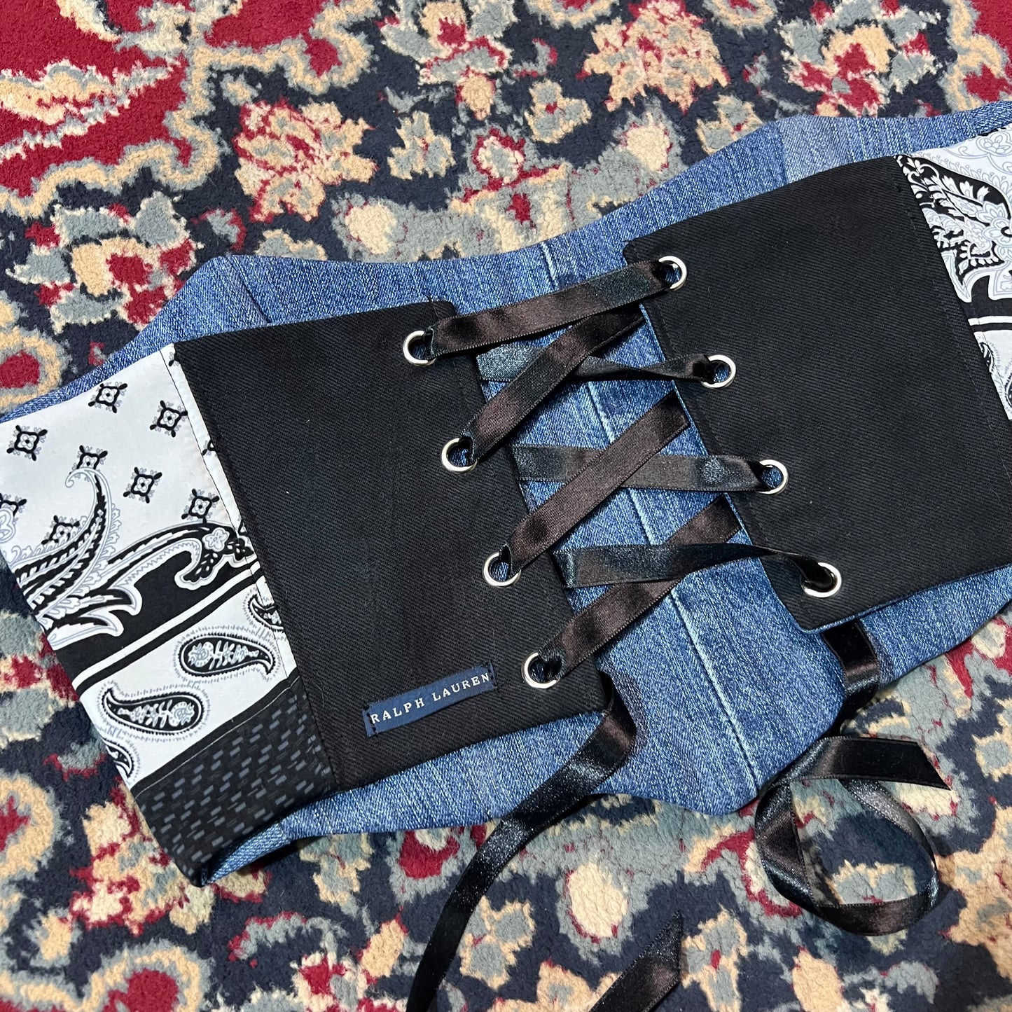 Corsetto Ralph Lauren M nero Double-face