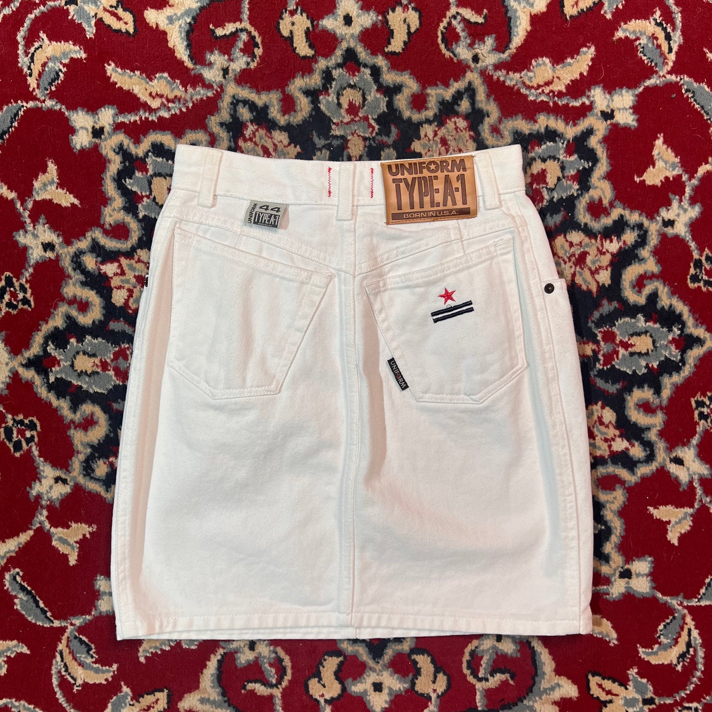 Minigonna jeans UNIFORM bianca 38