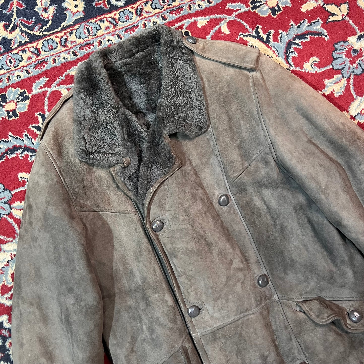 Shearling marrone scuro 52 L/XL