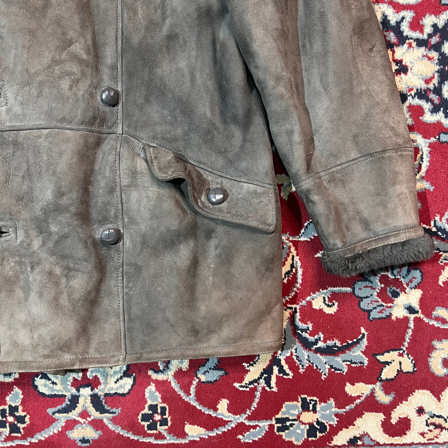 Shearling marrone scuro 52 L/XL