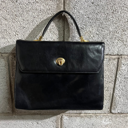 Borsa a mano nera made in Italy vintage