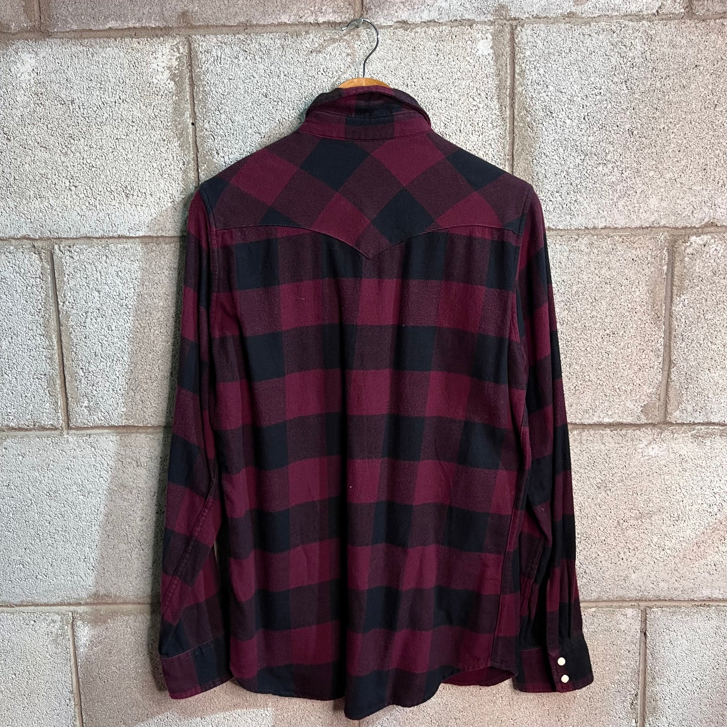 Levi’s quadri bordeaux/nero S