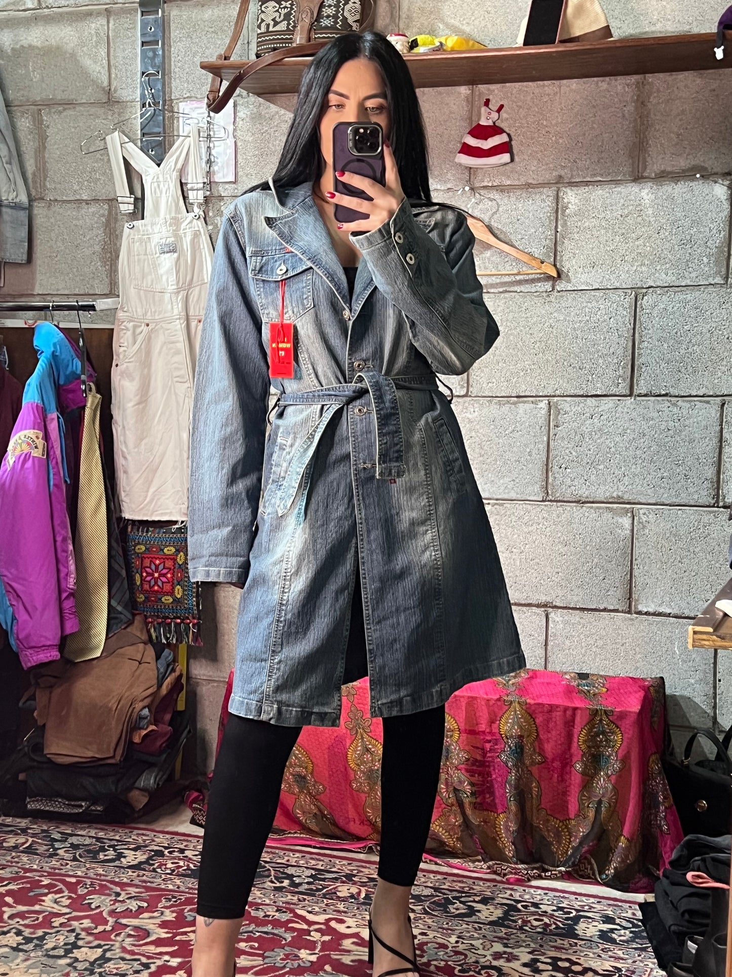 Trench jeans M