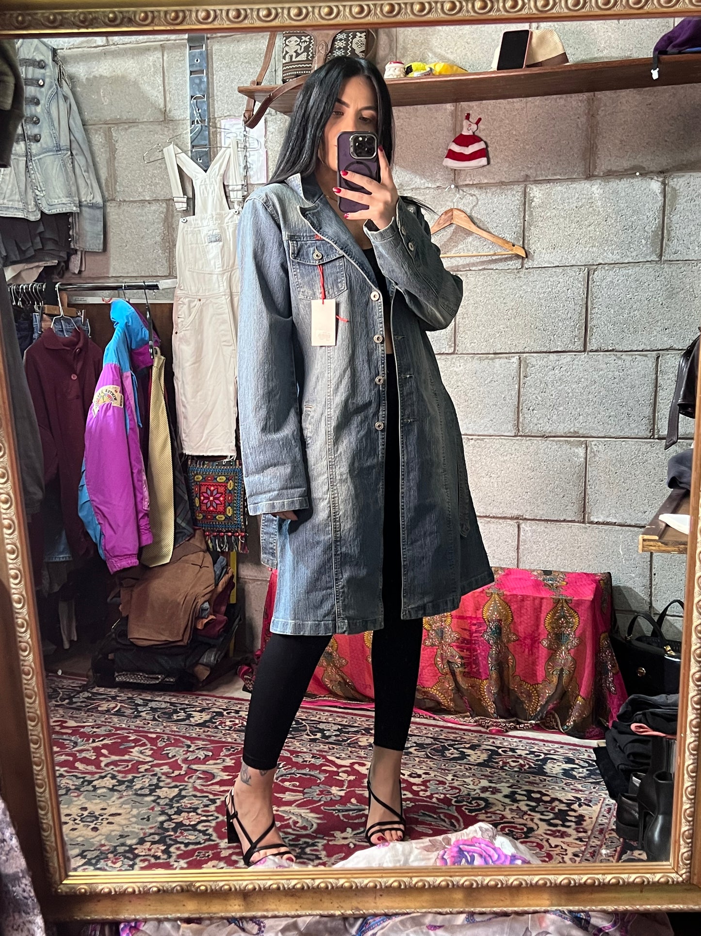 Trench jeans M