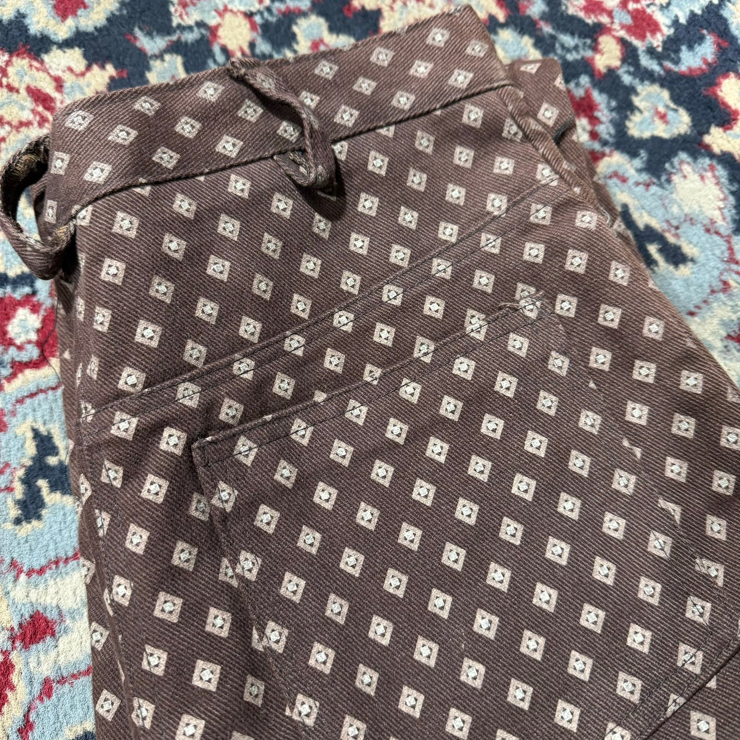 Jeans marroni vintage vita alta 40/42