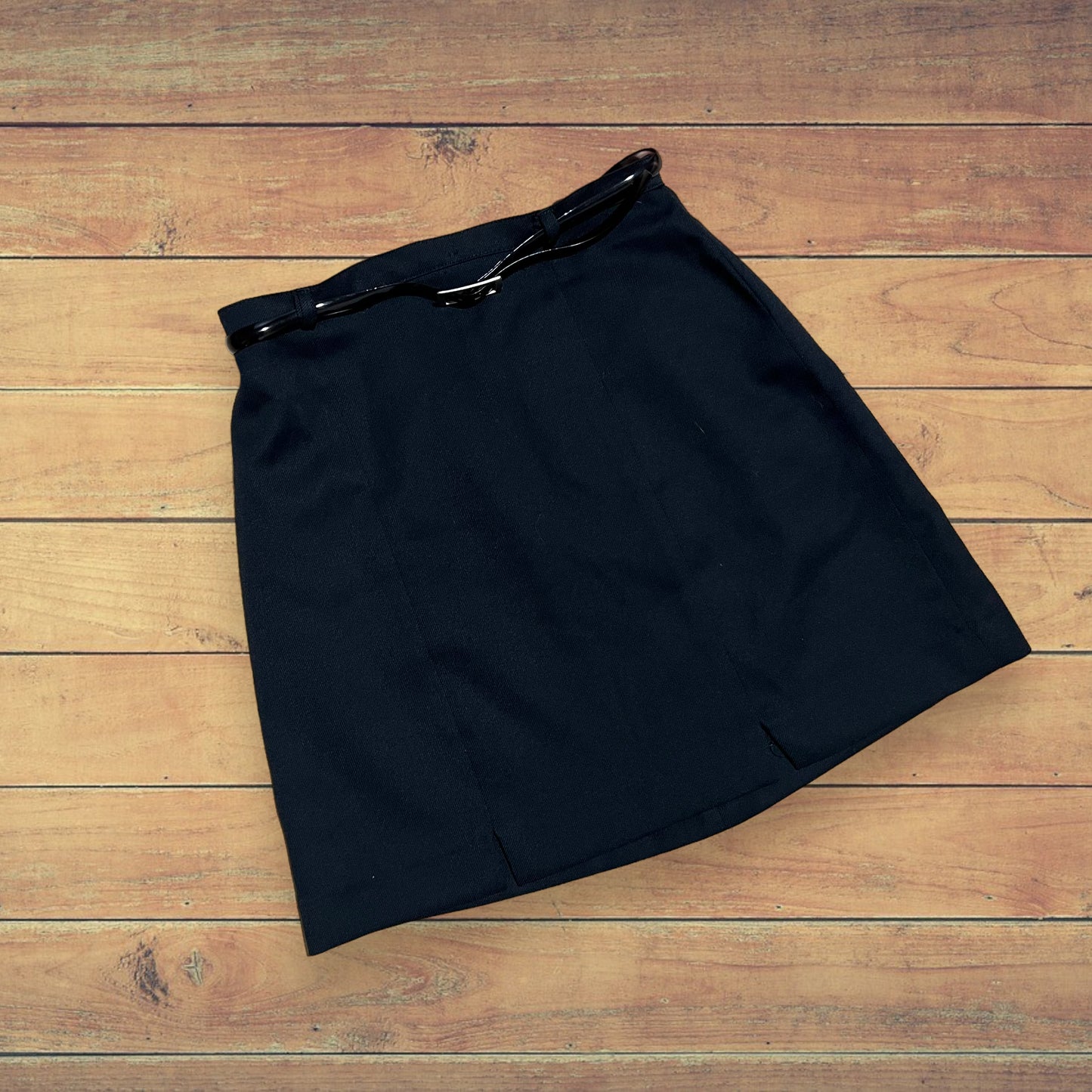 Minigonna nera con cinturino S/M