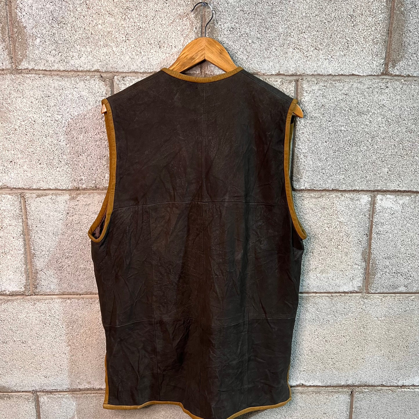 Gilet in pelle camoscio (40) S/M