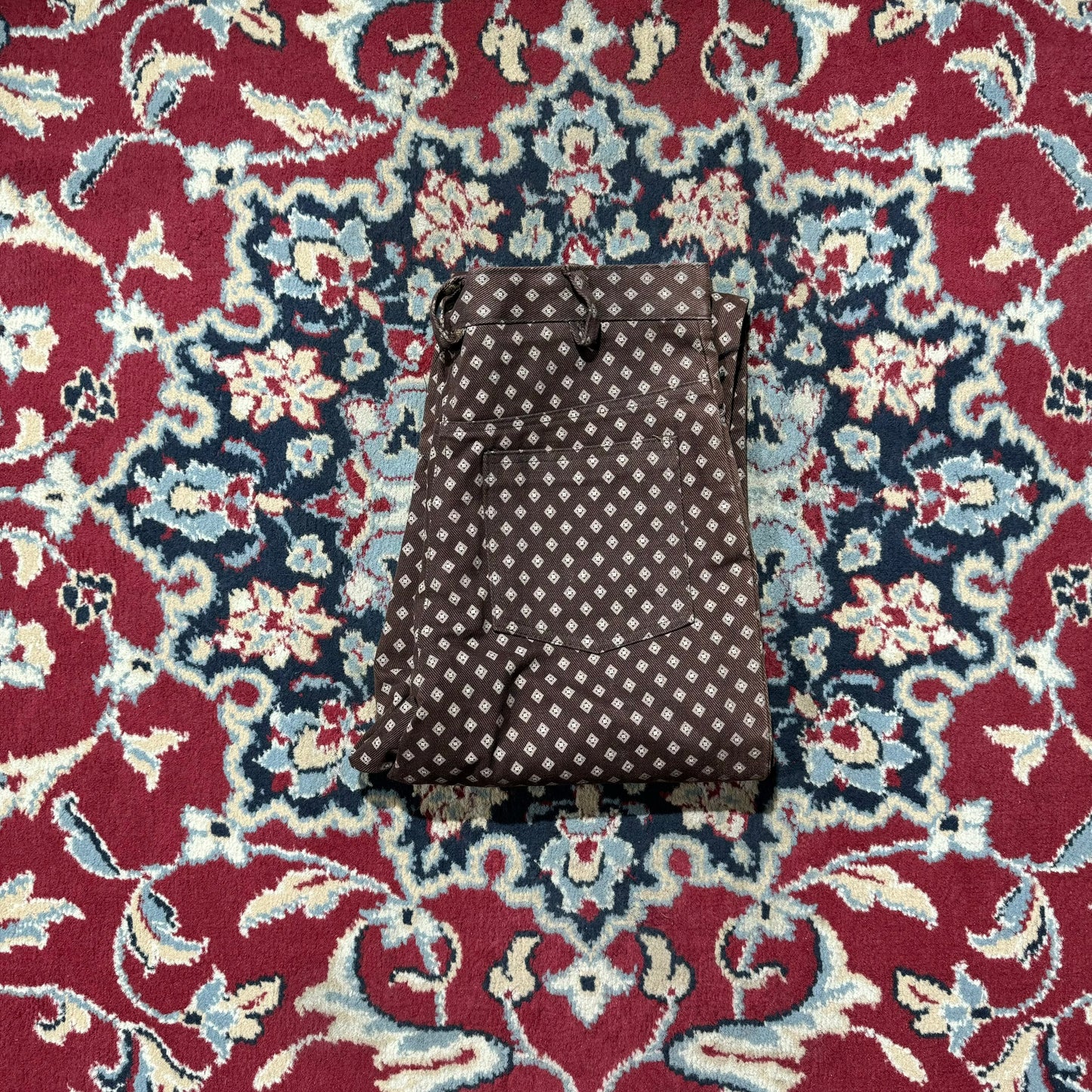 Jeans marroni vintage vita alta 40/42