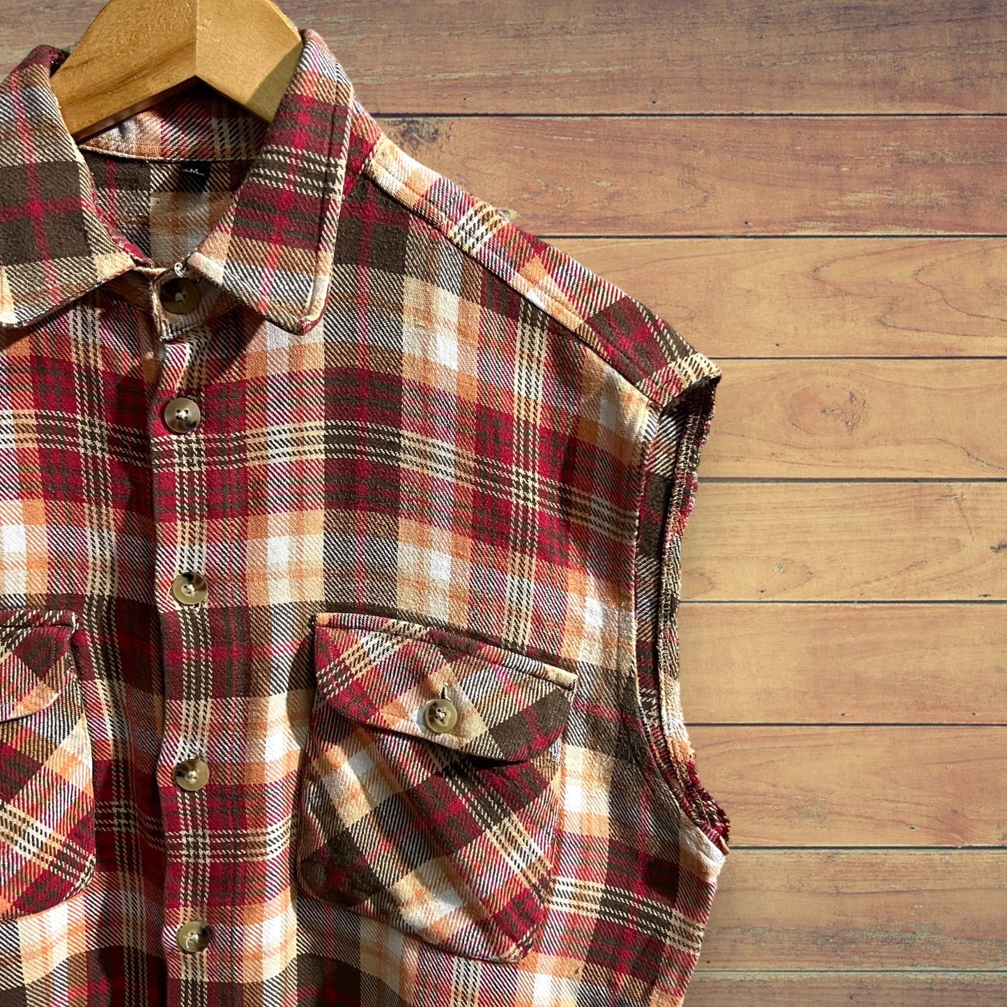 Gilet camicia a quadri M