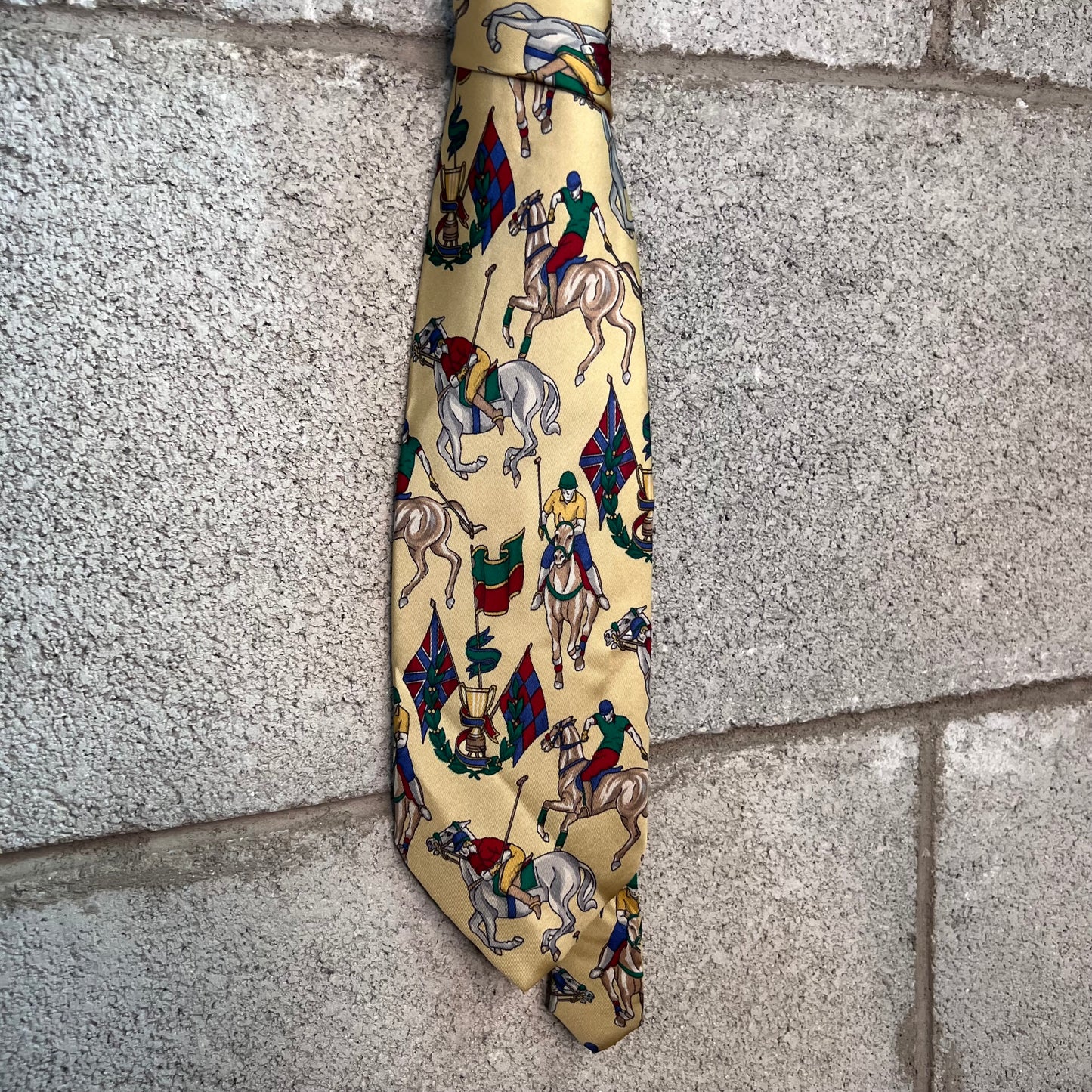 Cravatta polo made in Italy pura seta