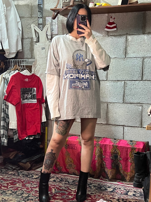 T-shirt Lee anni 2000 NY Yankees XL