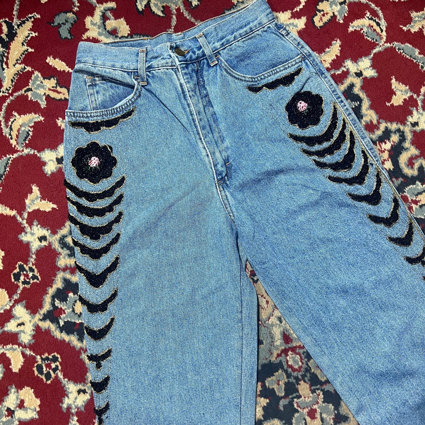 Jeans Oppio con ricamo 40