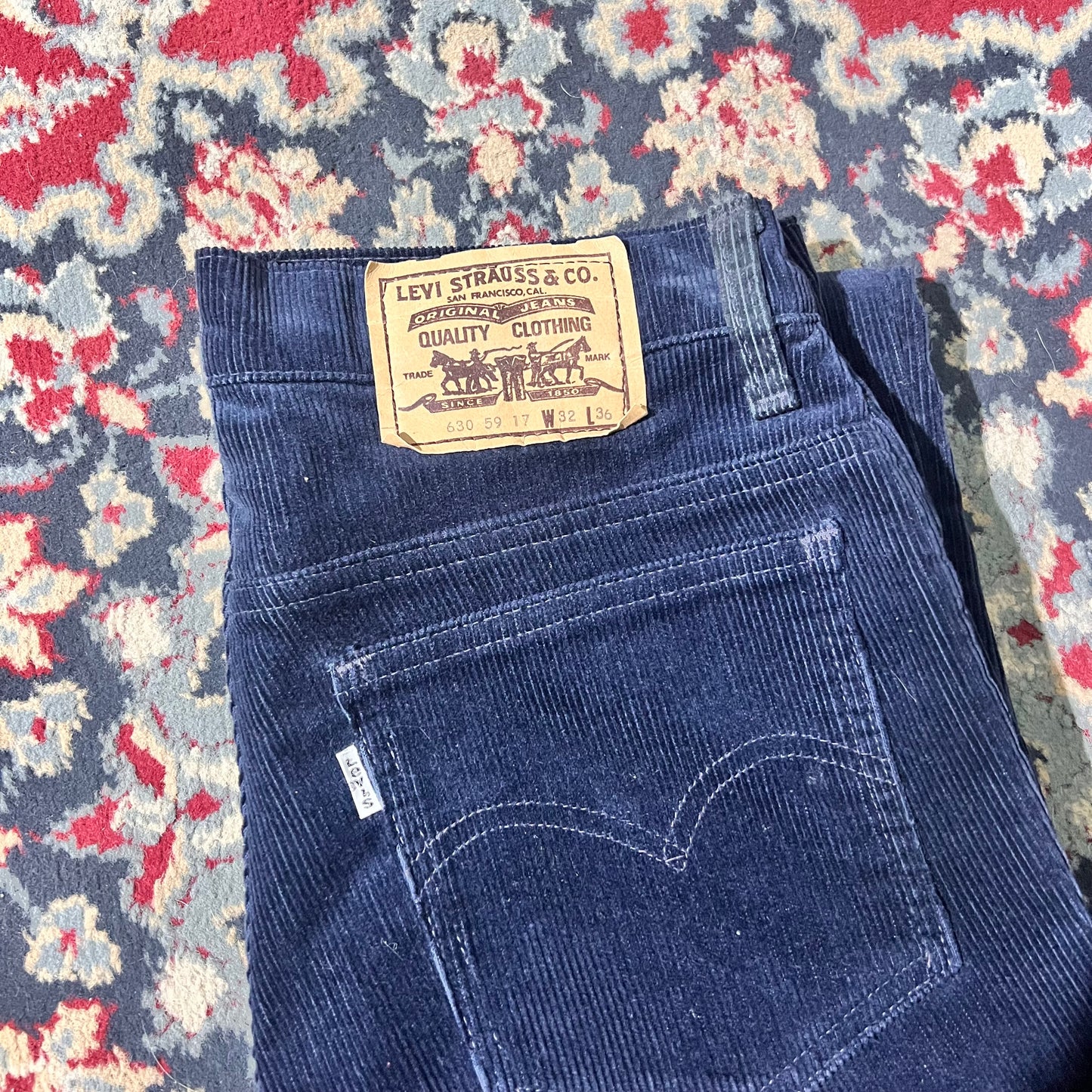 Levi’s 630-59 17 costine blu (32x36) 45ita
