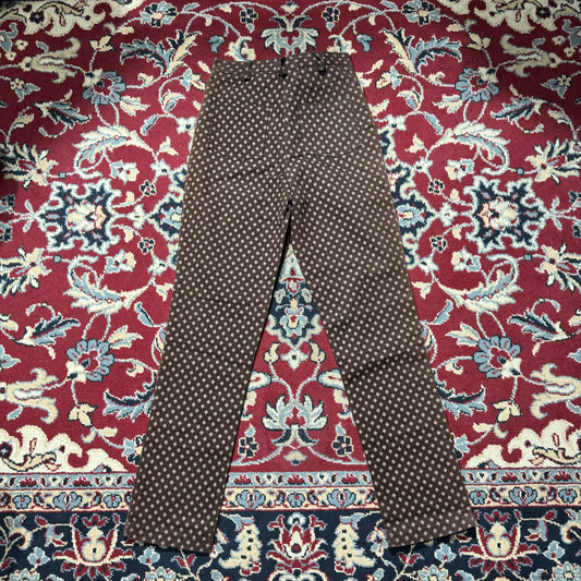 Jeans marroni vintage vita alta 40/42